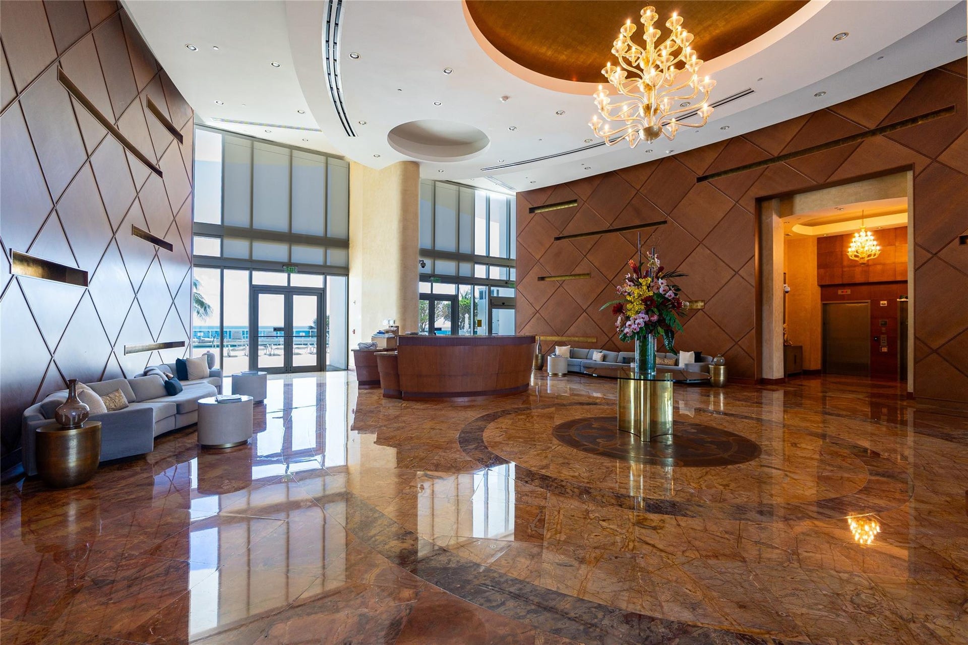 1600 S Ocean Boulevard, #301, Lauderdale-By-The-Sea, Pompano Beach, FL 33062 Aquazul Lobby
