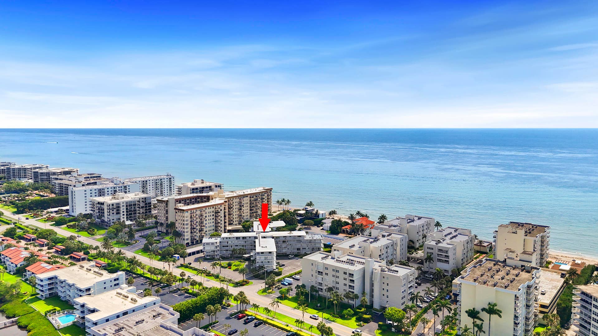 3500 S Ocean Boulevard, #315, South Palm Beach, FL 33480 Aerial View of Beachside Condo
