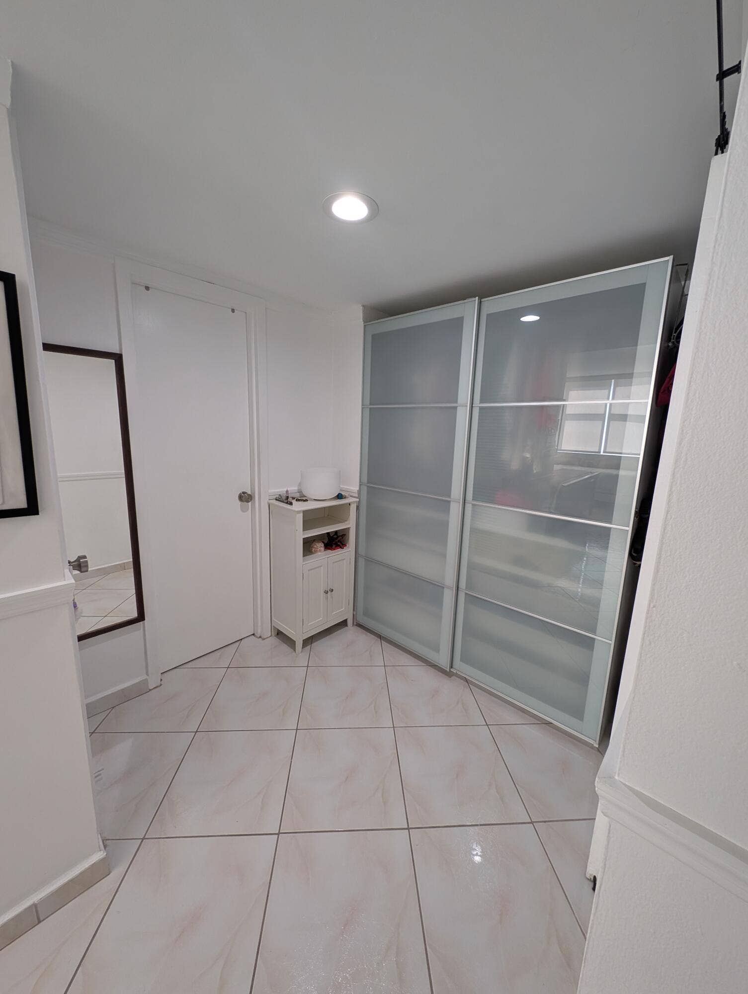 Right of Master hall entrance there is an extra closet and door to Master Bath