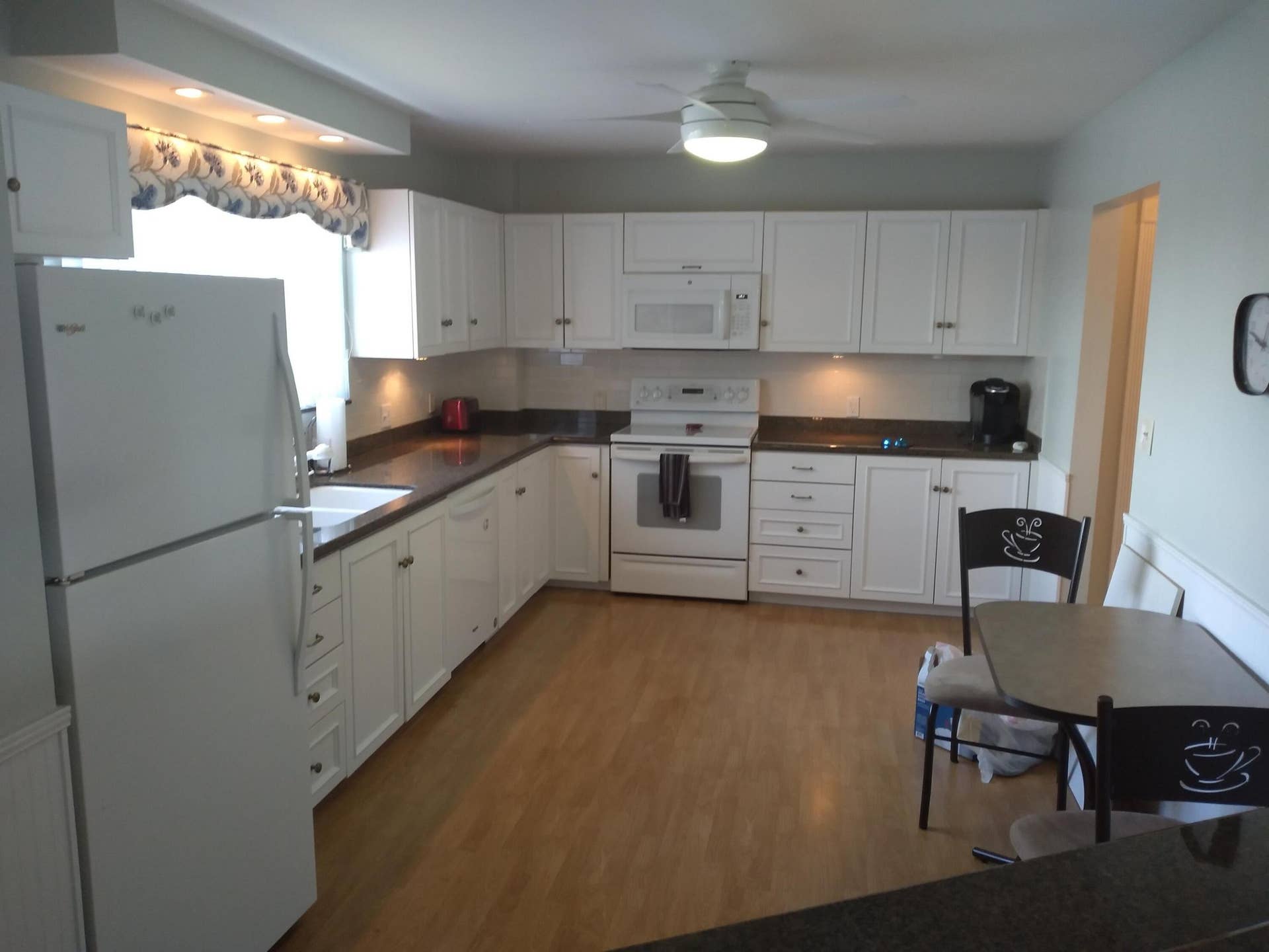 Generous Kitchen space and cabinets