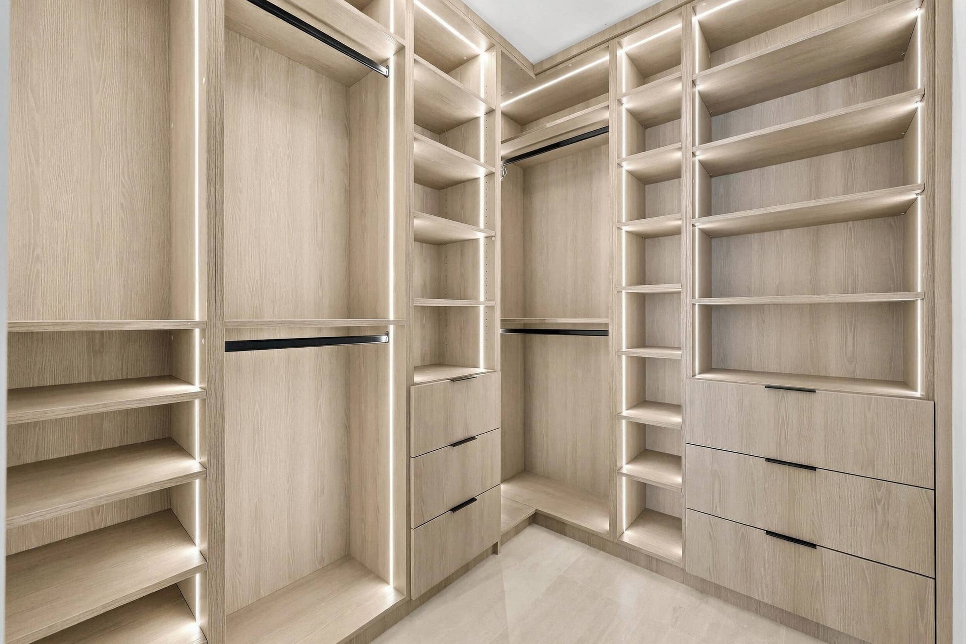 10941 BOCA WOODS Lane, Boca Raton, FL 33428 custom closets with led lighting