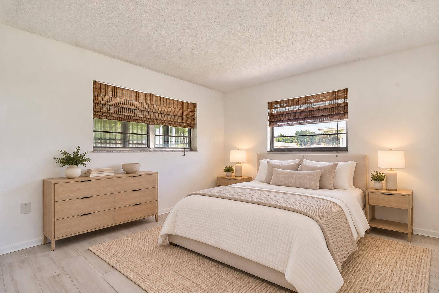 450 BLUEBIRD Lane, Delray Beach, FL 33445 Light-toned wood-finish flooring with white walls