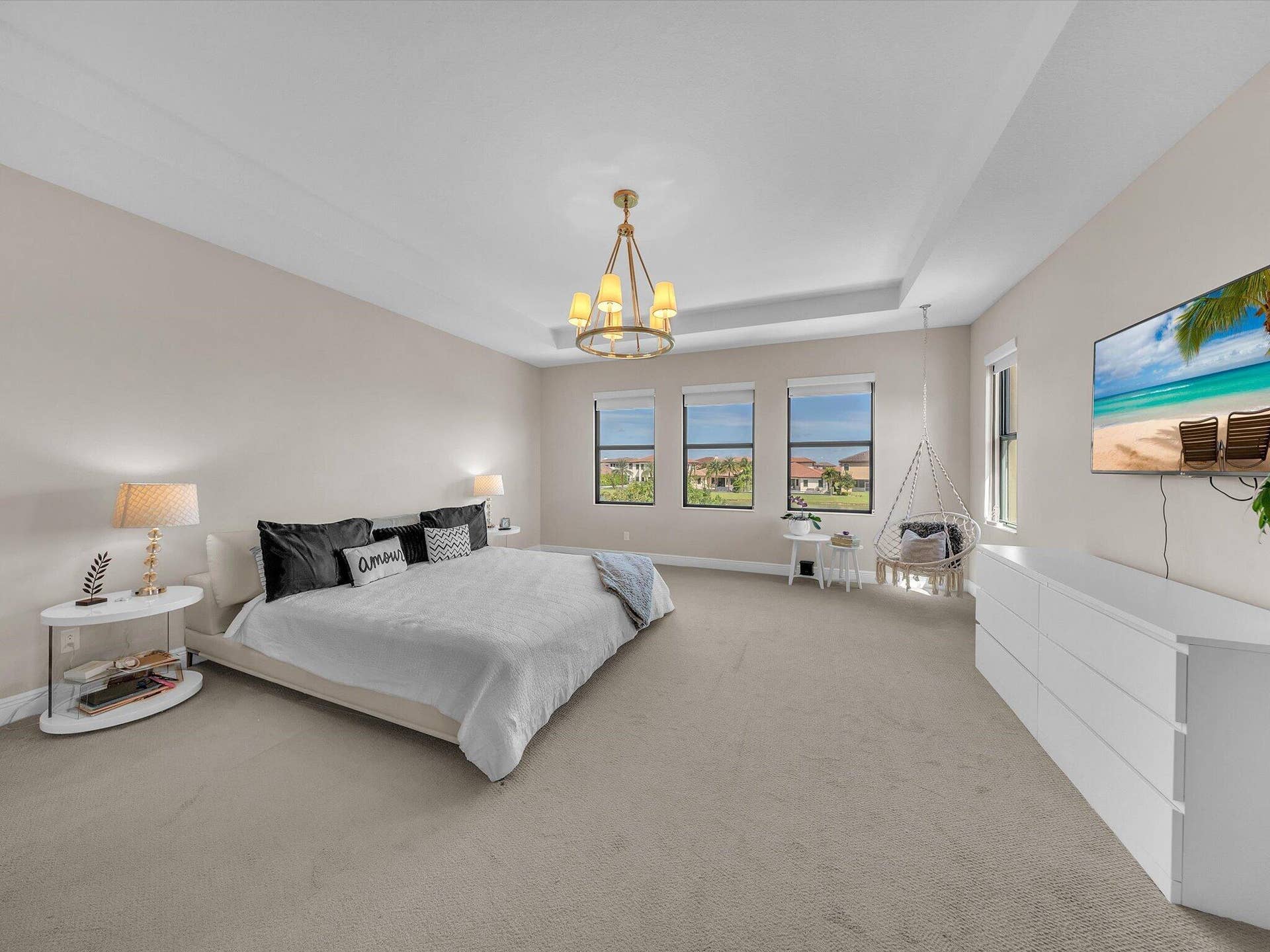 11965 S BAYPOINT Circle, Parkland, FL 33076 master bedroom with a view