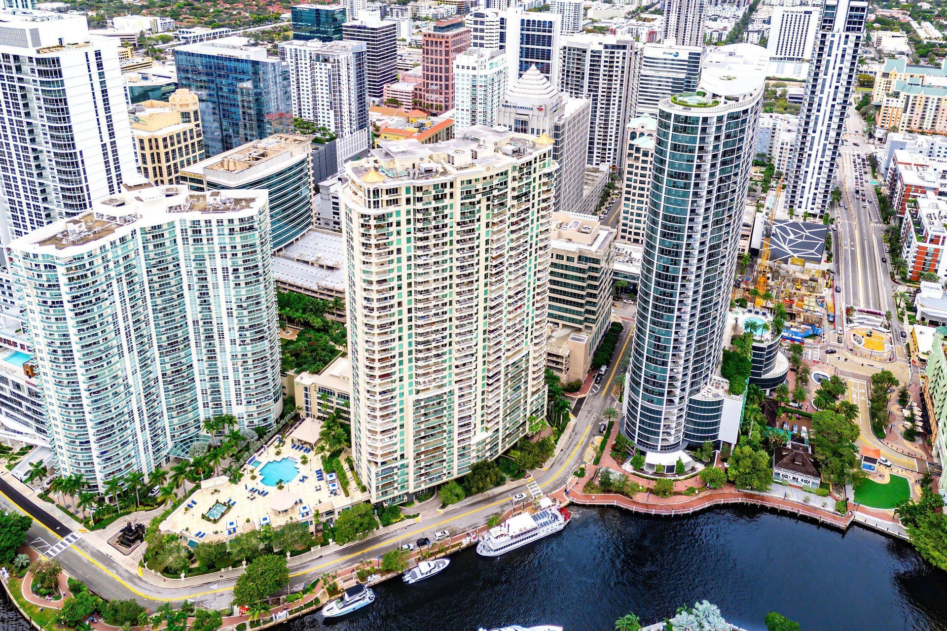 411 N New River Drive E, #401, Fort Lauderdale, FL 33301 aerial