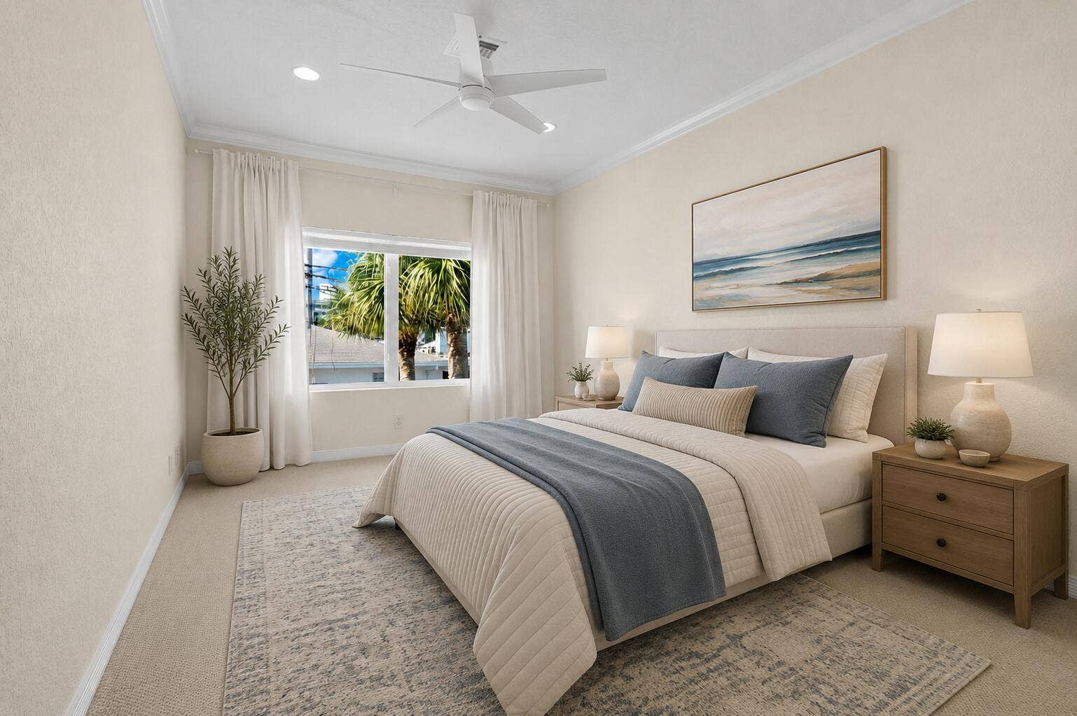 Virtually Staged Third Bedroom