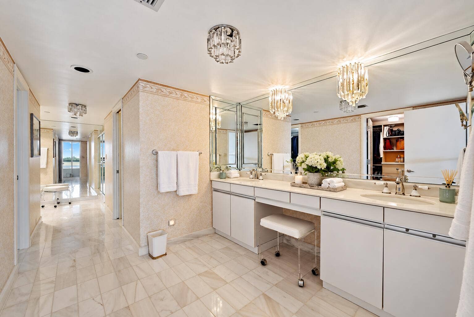 100 Lakeshore Drive, #251, North Palm Beach, FL 33408 Primary Bath - Virtually Staged