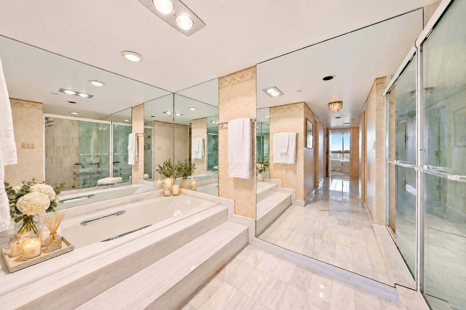 100 Lakeshore Drive, #251, North Palm Beach, FL 33408 Primary Bath - Virtually Staged