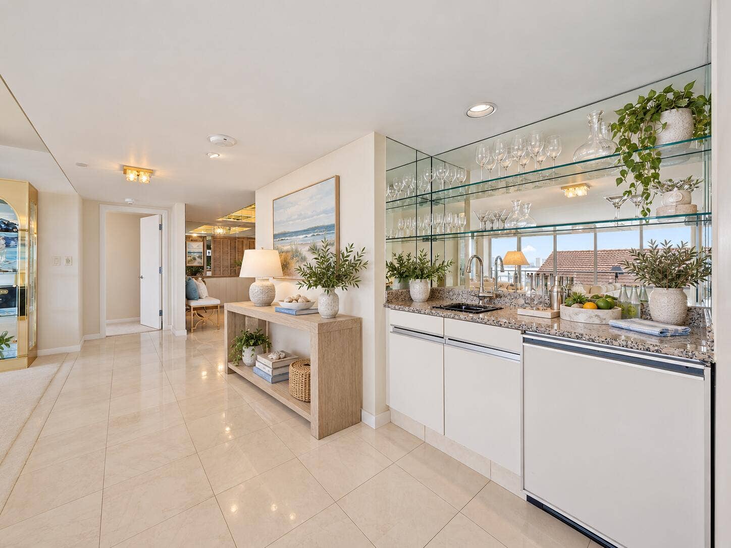 100 Lakeshore Drive, #251, North Palm Beach, FL 33408 Wet Bar - Virtually Staged
