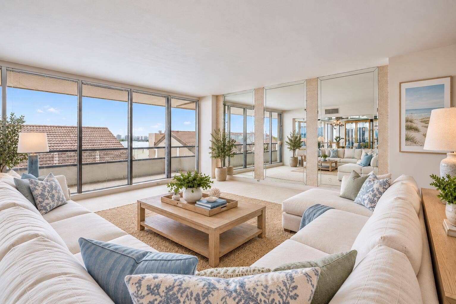 100 Lakeshore Drive, #251, North Palm Beach, FL 33408 Living - Virtually Staged