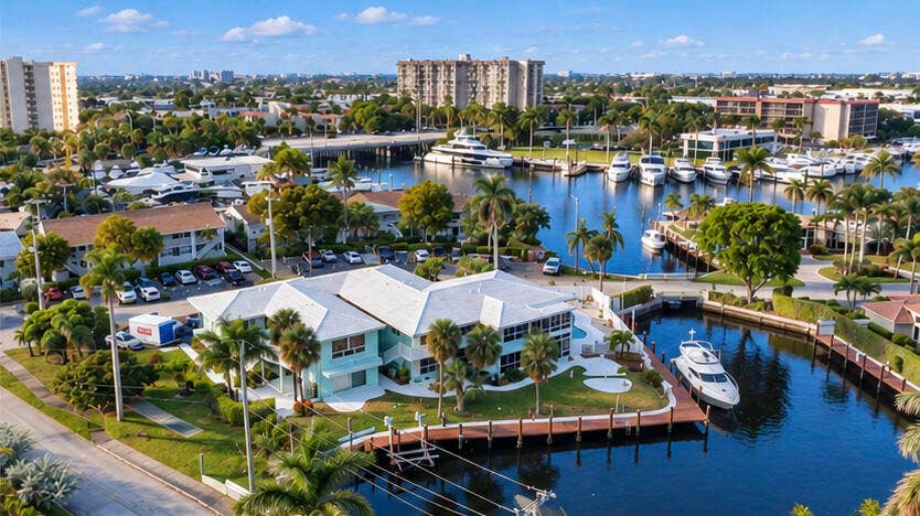 Riviera Harbor Aerial Looking North