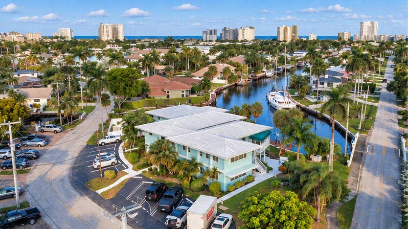 Riviera Harbor Aerial Looking North East
