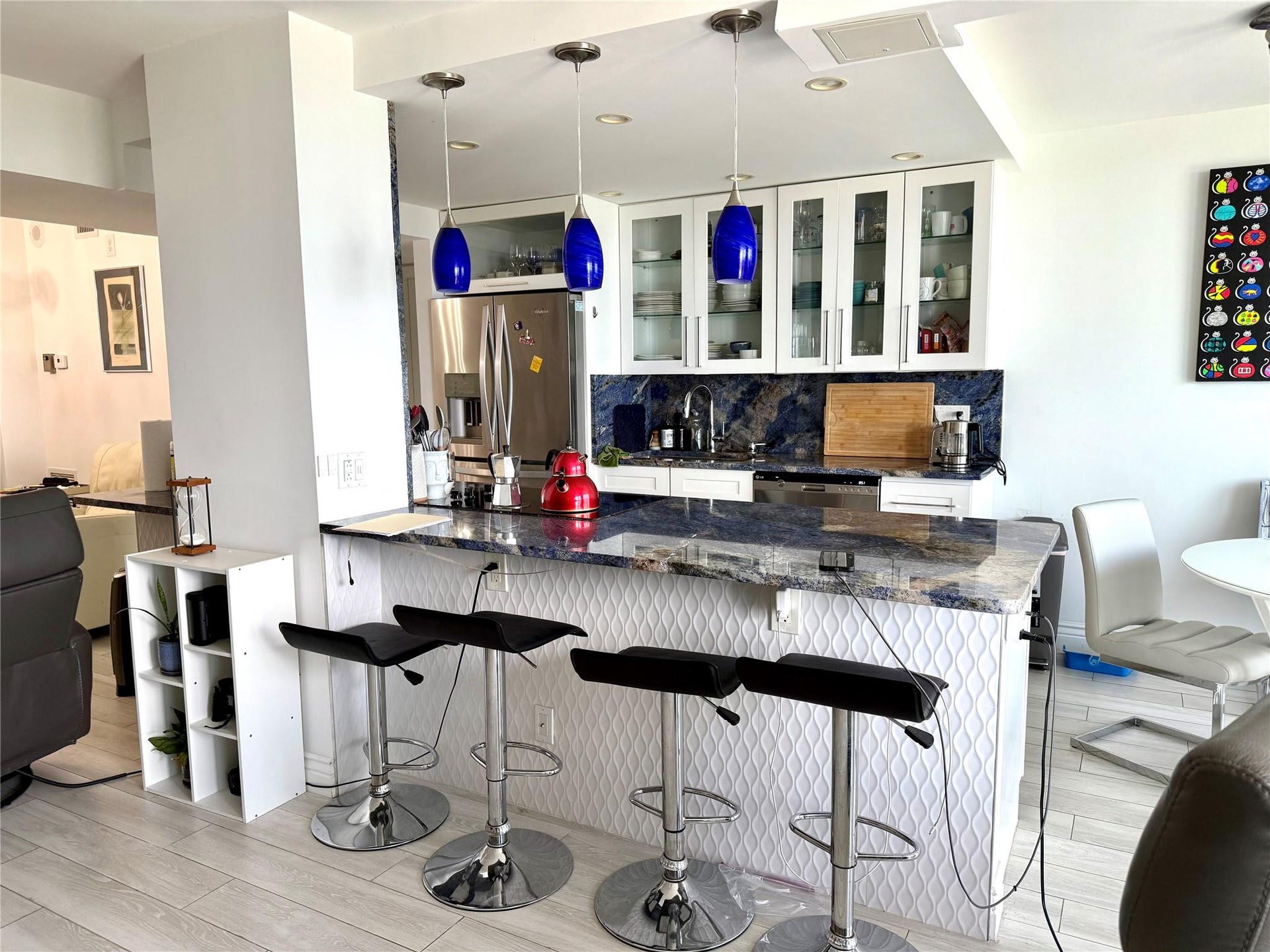 101 Briny Avenue, #1107, Pompano Beach, FL 33062 Open kitchen and dining area