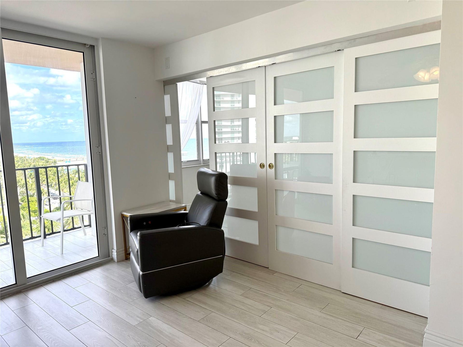 101 Briny Avenue, #1107, Pompano Beach, FL 33062 Doors close off second bedroom