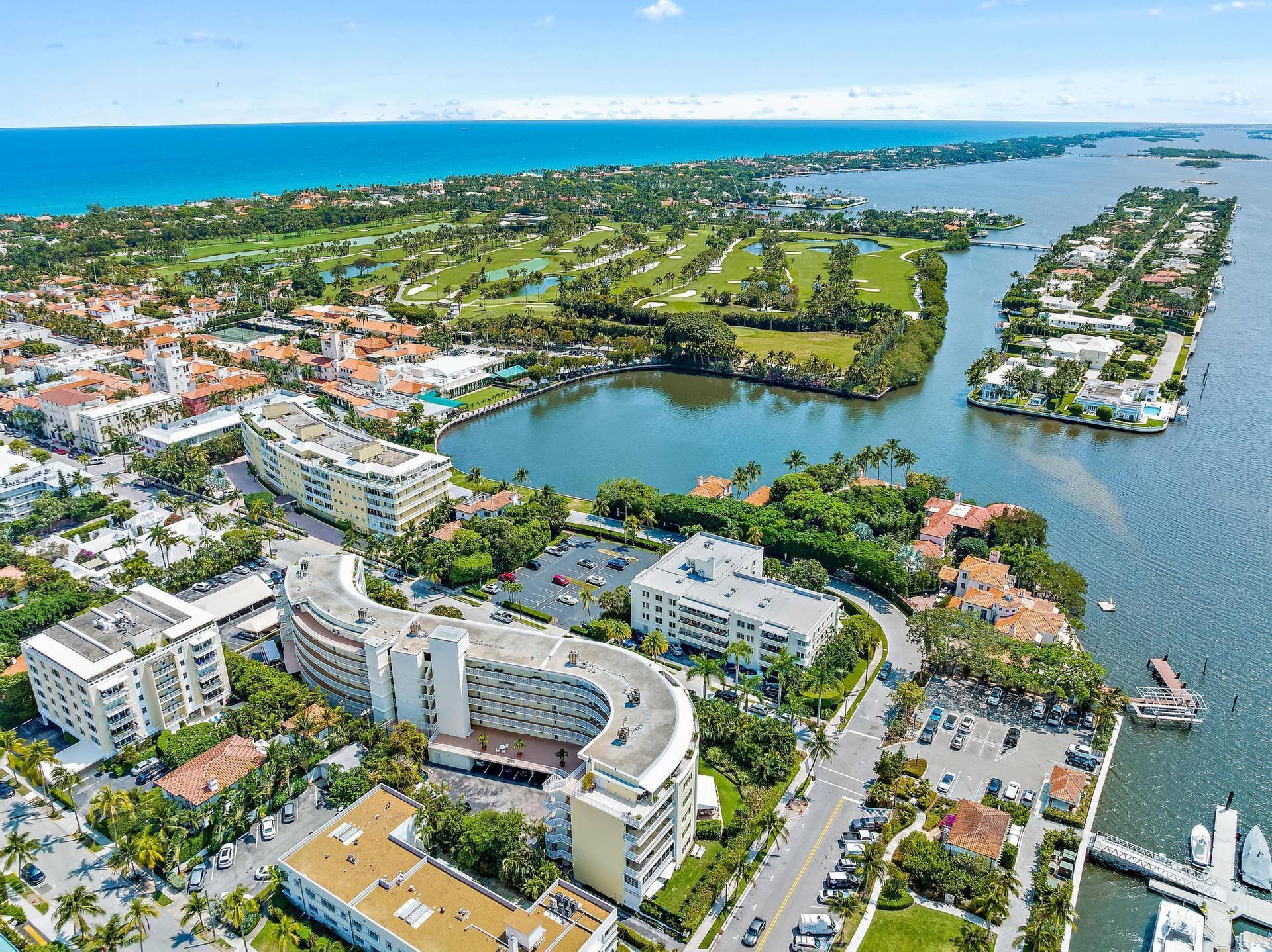 389 S Lake Drive, #2g, Palm Beach, FL 33480 Aerial