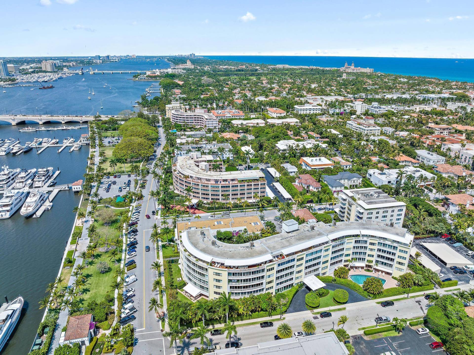 389 S Lake Drive, #2g, Palm Beach, FL 33480 Aerial