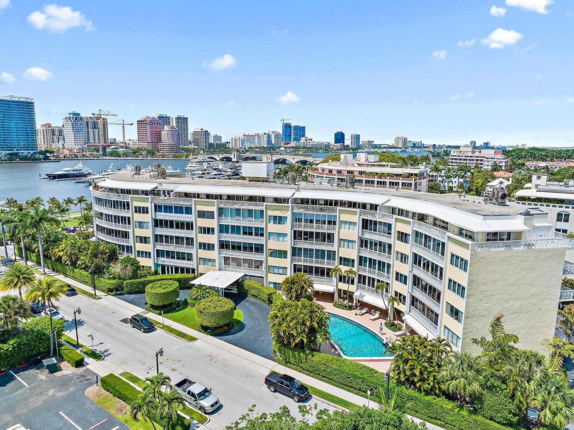 389 S Lake Drive, #2g, Palm Beach, FL 33480 Aerial