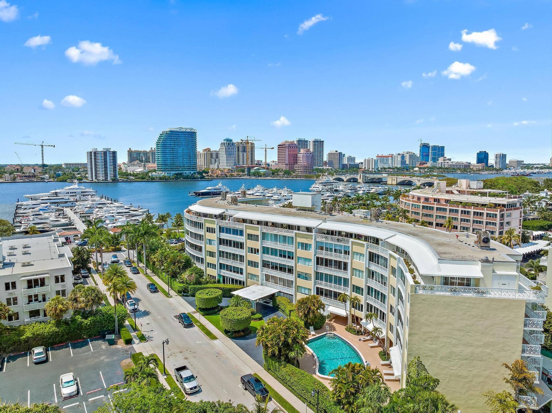 389 S Lake Drive, #2g, Palm Beach, FL 33480 Aerial