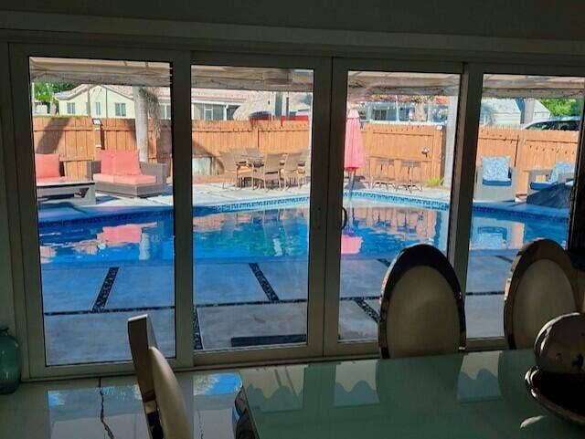 1155 BUCHANAN Street, Hollywood, FL 33019 Pool from inside