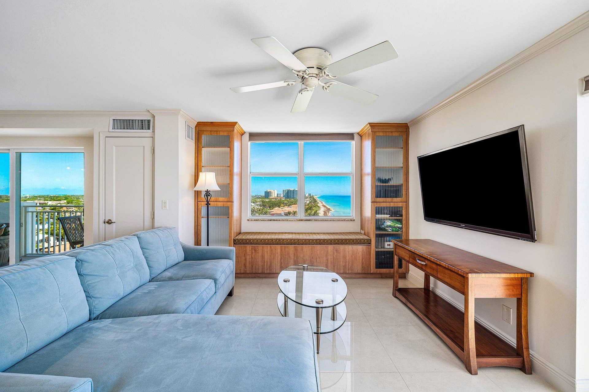 4505 S Ocean Boulevard, #1008, Highland Beach, FL 33487 Open concept living areas with breathtaking views from 2 balconies and windows