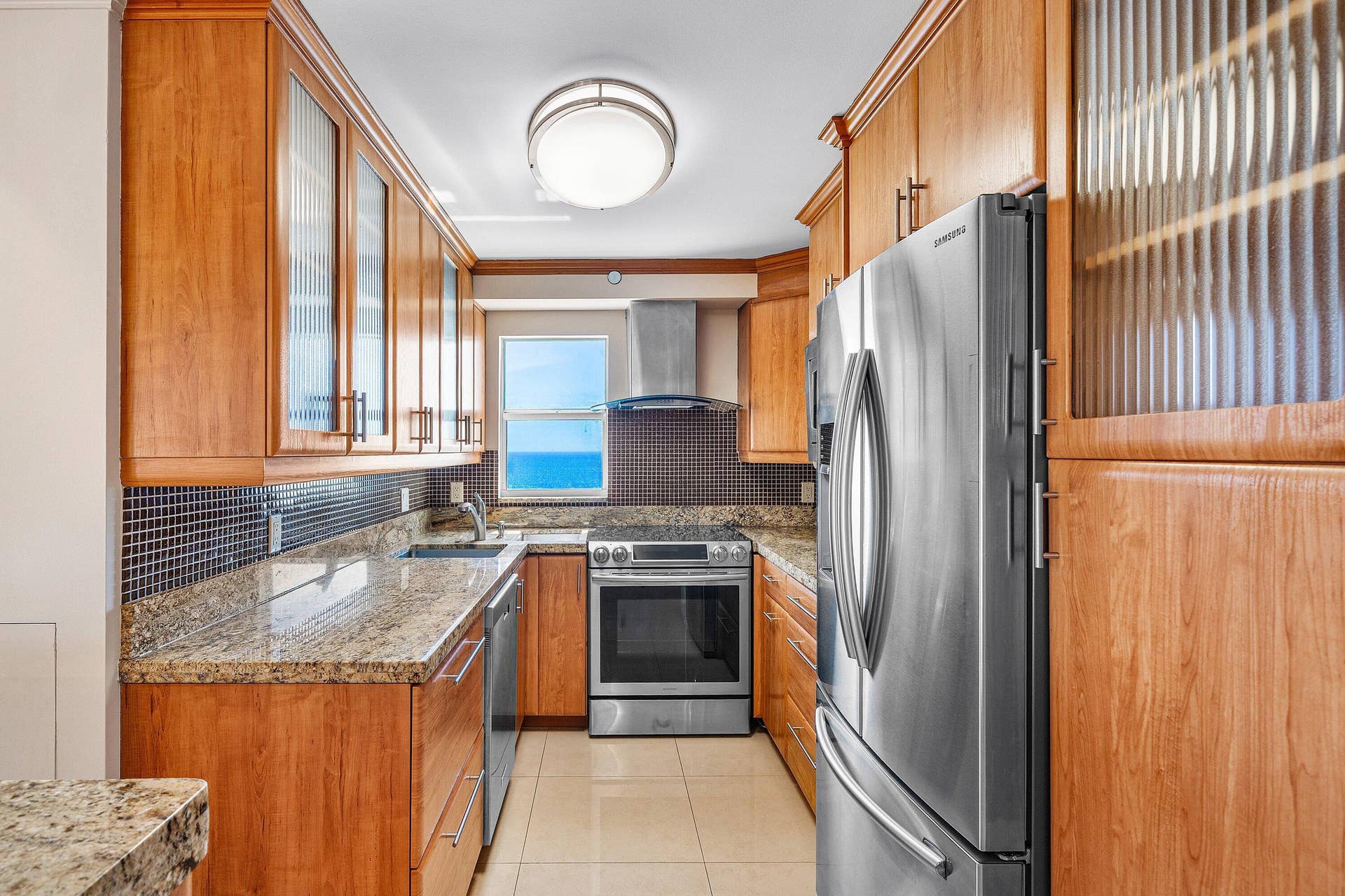 4505 S Ocean Boulevard, #1008, Highland Beach, FL 33487 Custom Kitchen with Stainless Steel appliances