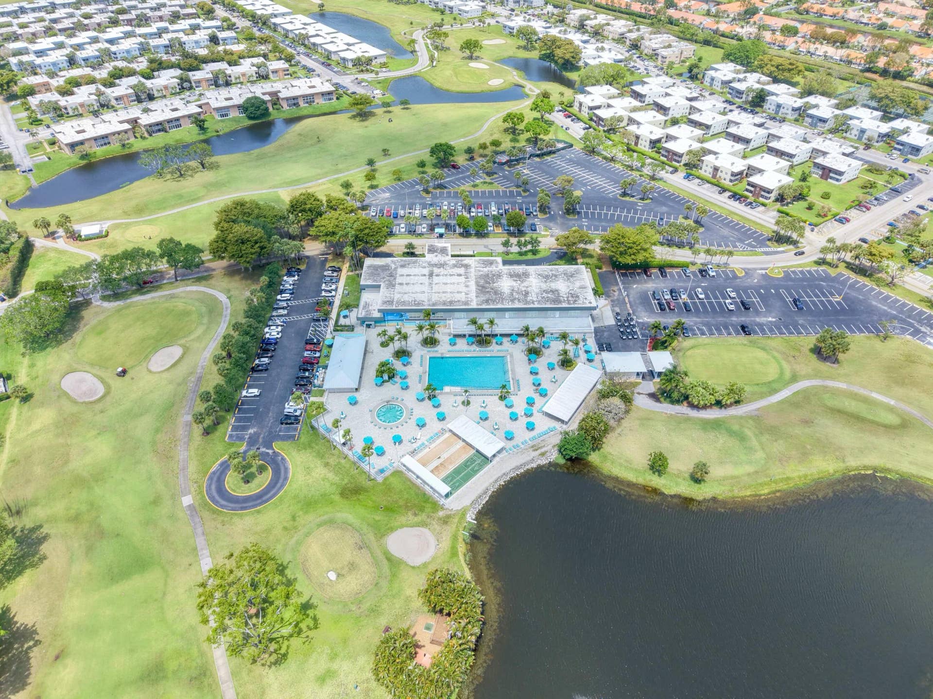 471 Capri J, Delray Beach, FL 33484 Clubhouse Bird Eye View