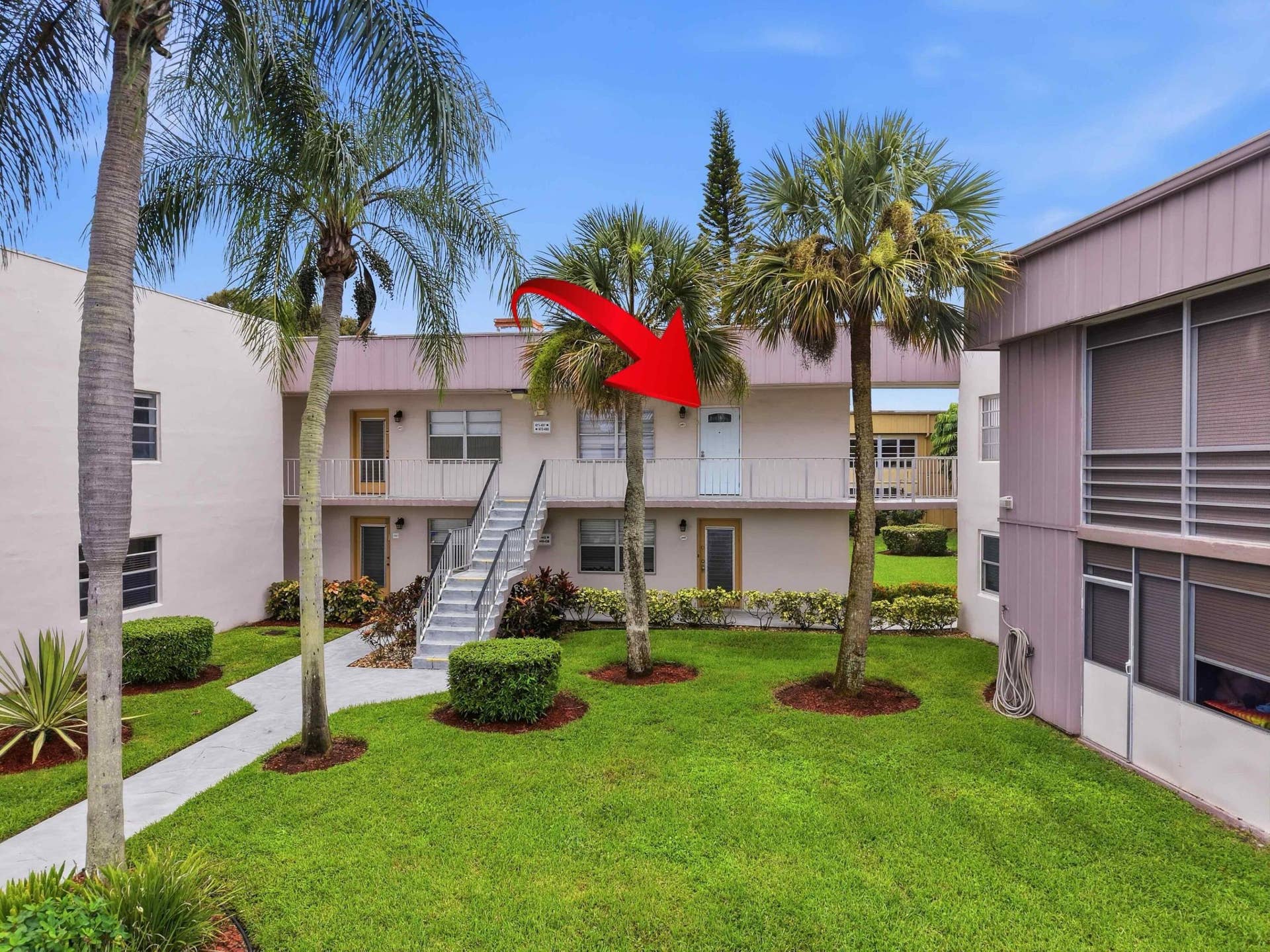 471 Capri J, Delray Beach, FL 33484 Courtyard Unit Detail