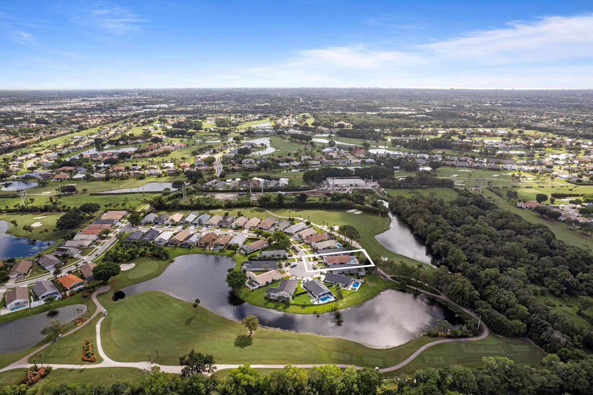 21452 BRIDGE VIEW Drive, Boca Raton, FL 33428 Aerial Neighborhood View
