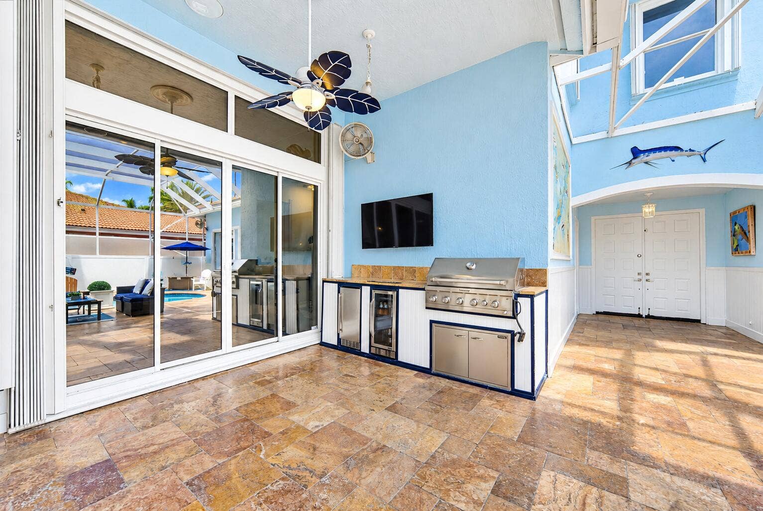 11950 NW 3RD Drive, Coral Springs, FL 33071 Bright Coastal Lanai and Outdoor Kitchen
