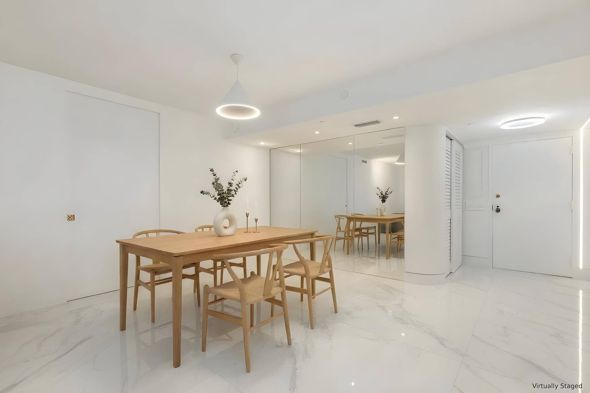 Virtually Staged Dining Area