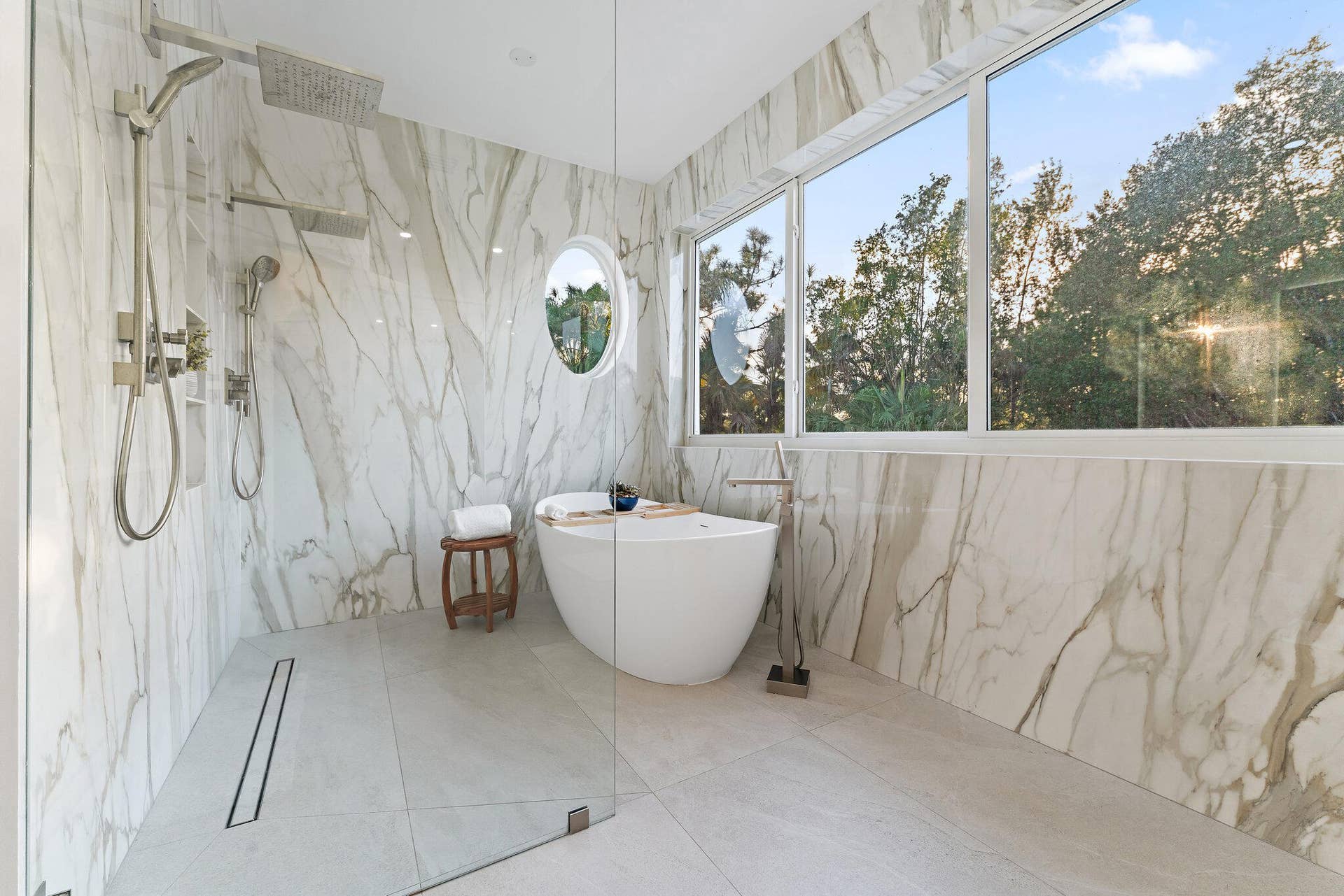 2584 SE Ranch Acres Circle, Jupiter, FL 33478 Primary Bath with Garden Views