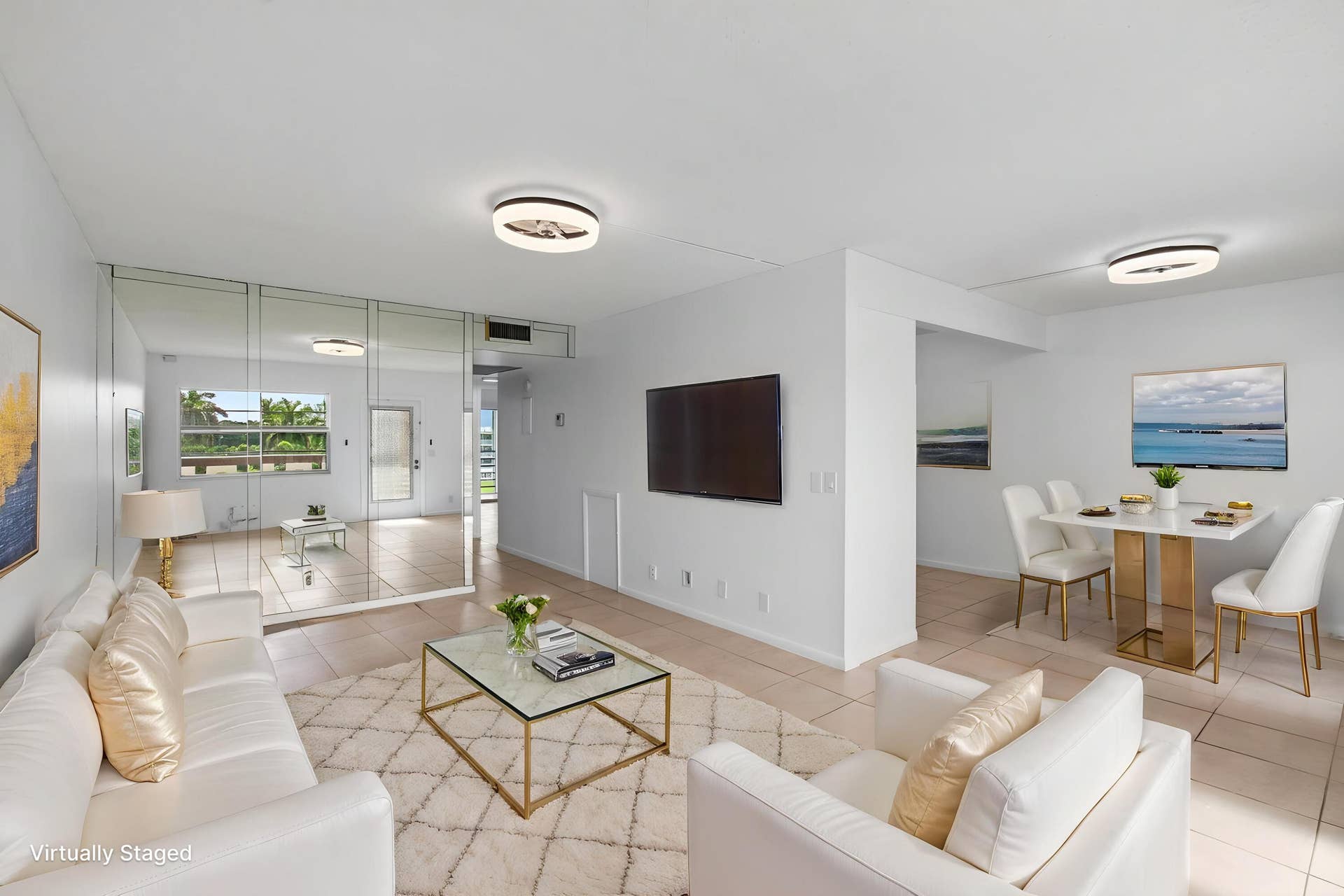 4028 Hythe B, Boca Raton, FL 33434 VIRTUAL STAGING Living Room - Luxury - 1