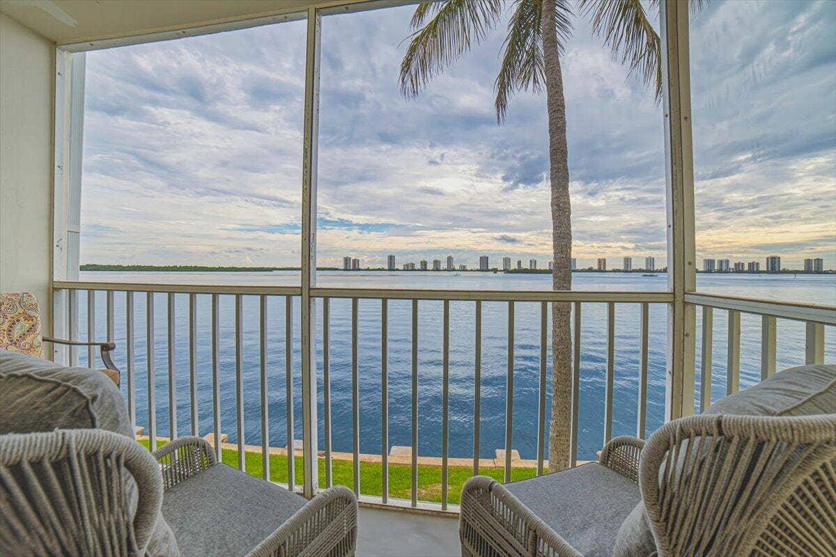 101 Doolen Court, #205, North Palm Beach, FL 33408 New Screened In Balcony off Bedroom