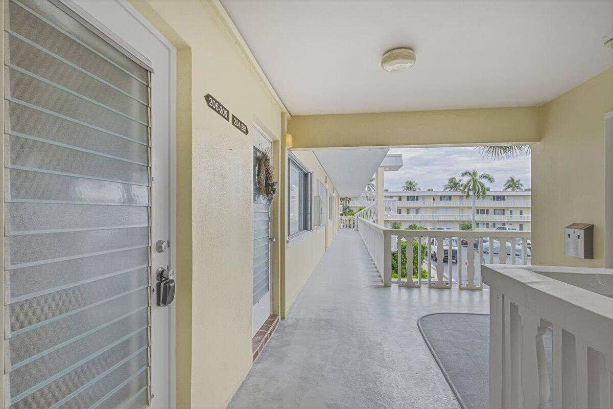 101 Doolen Court, #205, North Palm Beach, FL 33408 Front Door Entrance
