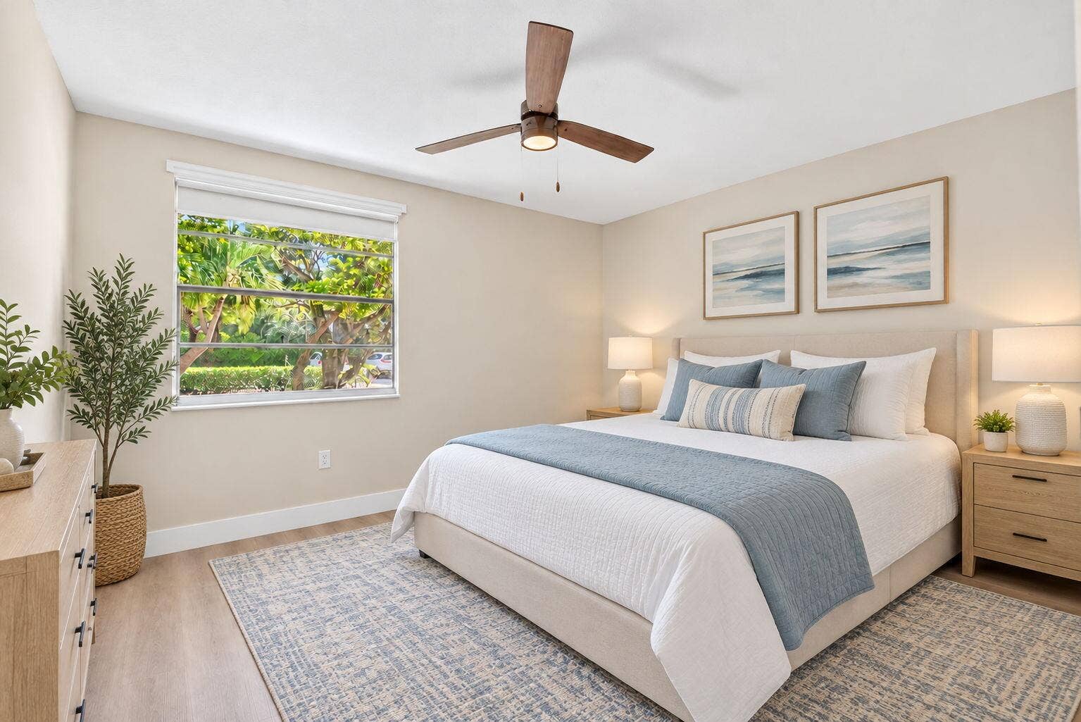 Virtually Staged Guest Bedroom