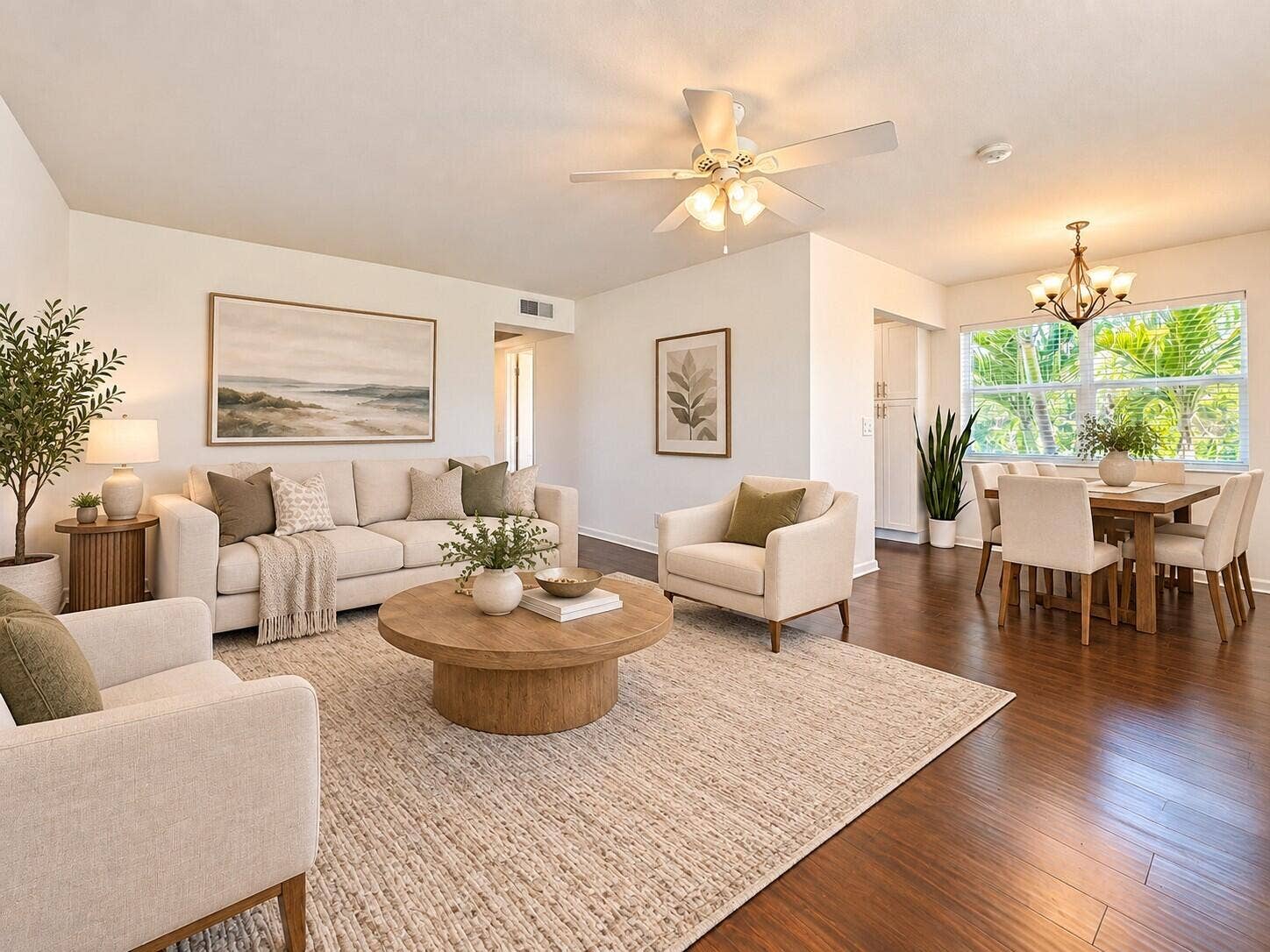 Gorgeous CORNER 2/1.5 With Water Views in 55+ Century Village! (Photo is Virtually Staged. All Photos Are Color Corrected.)