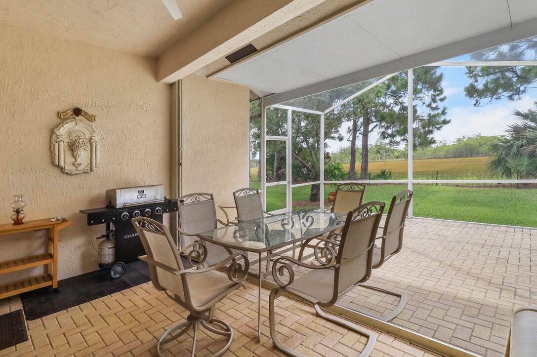 9110 Bay Harbour Circle, West Palm Beach, FL 33411 Patio views of preserve