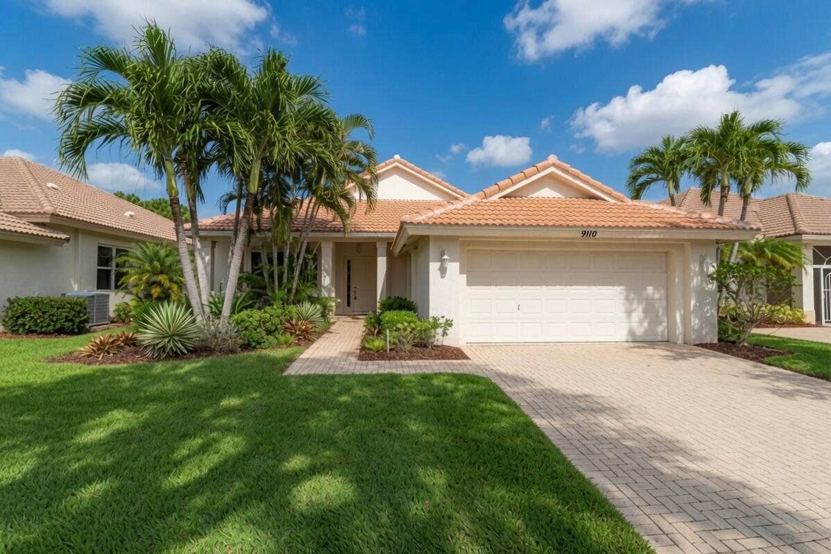 9110 Bay Harbour Circle, West Palm Beach, FL 33411 Front Exterior