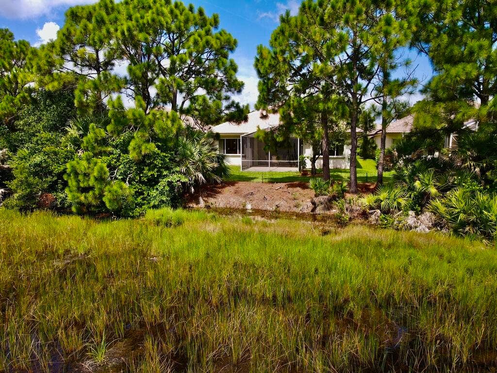 9110 Bay Harbour Circle, West Palm Beach, FL 33411 View from the preserve