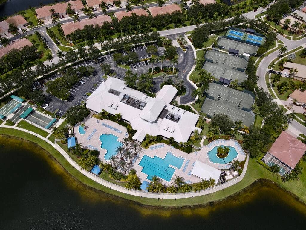 9110 Bay Harbour Circle, West Palm Beach, FL 33411 Clubhouse aerial