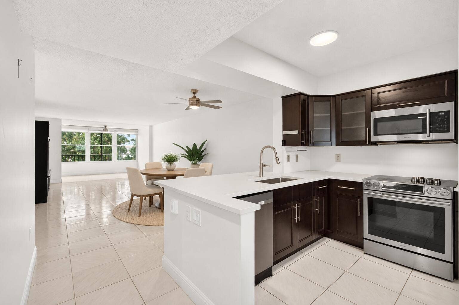 6065 Pointe Regal Circle, #403, Delray Beach, FL 33484 03_Open_Kitchen_Staged