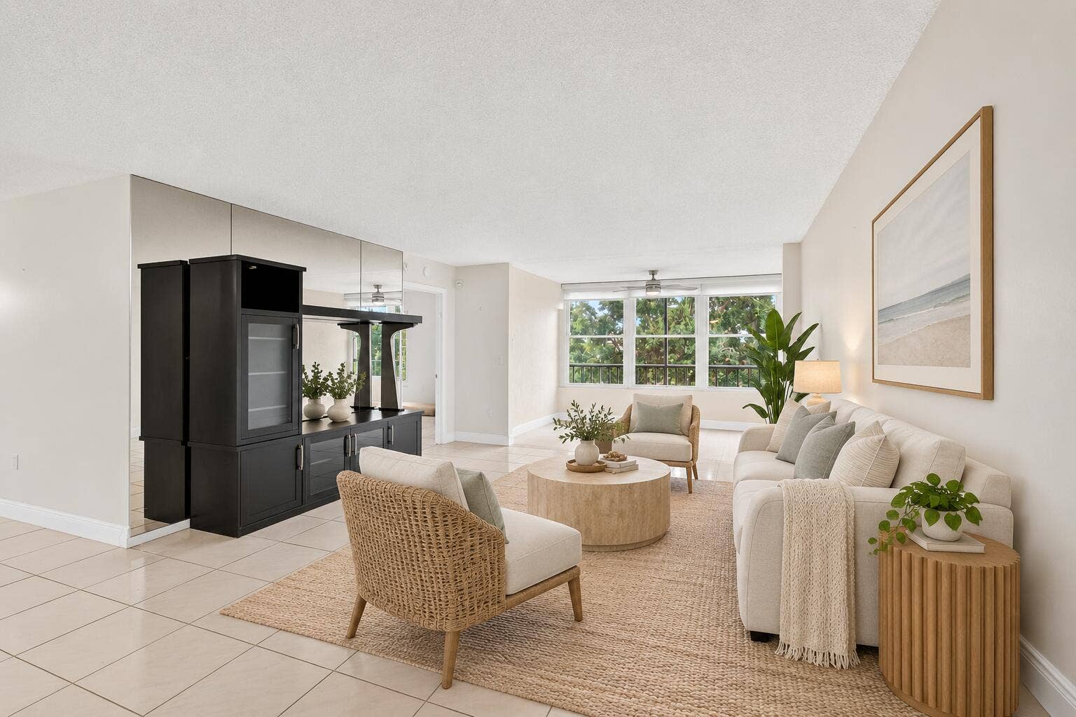 6065 Pointe Regal Circle, #403, Delray Beach, FL 33484 05_Living_Room_Staged
