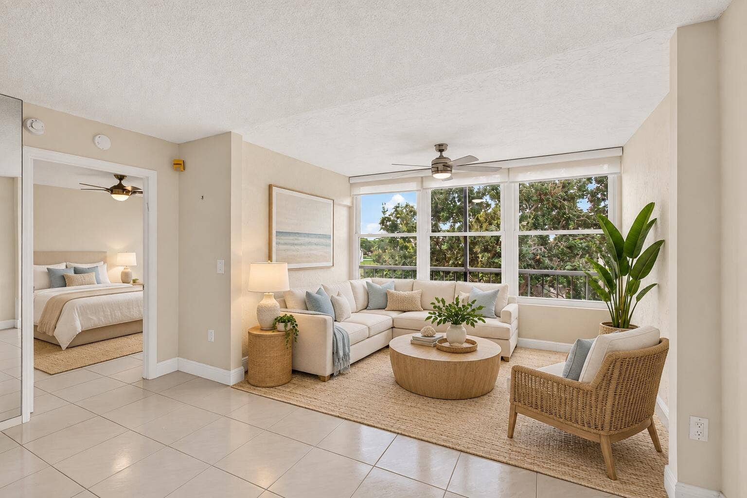 6065 Pointe Regal Circle, #403, Delray Beach, FL 33484 06_Living_Room_Staged_Alternate