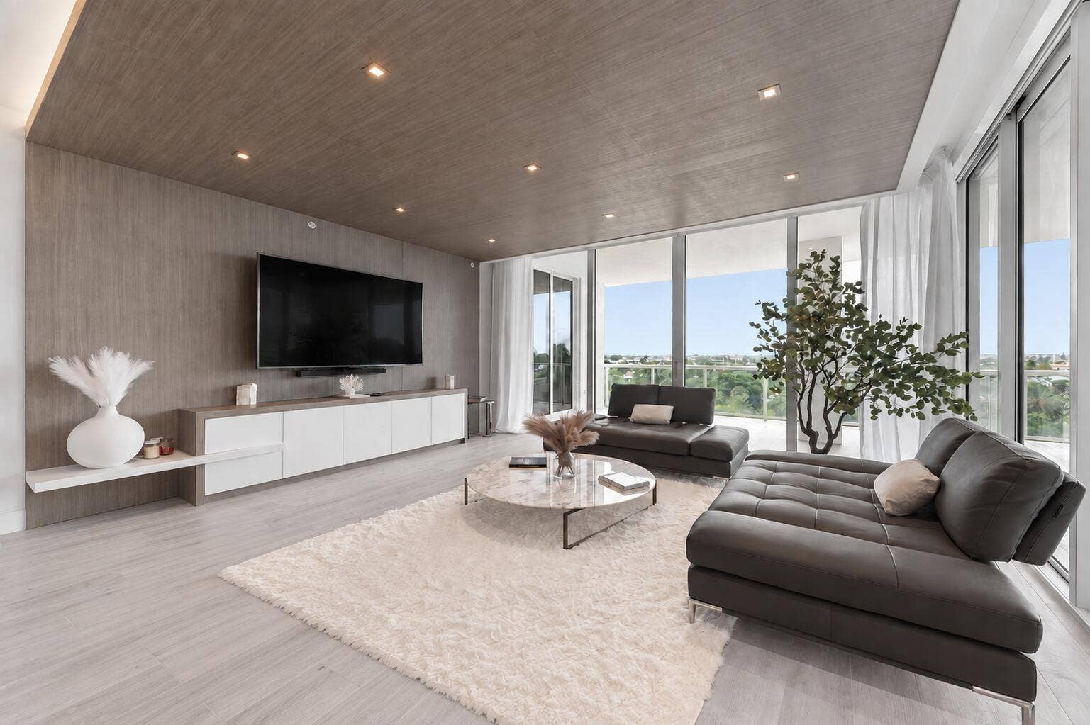 Living Room with Floating ceiling