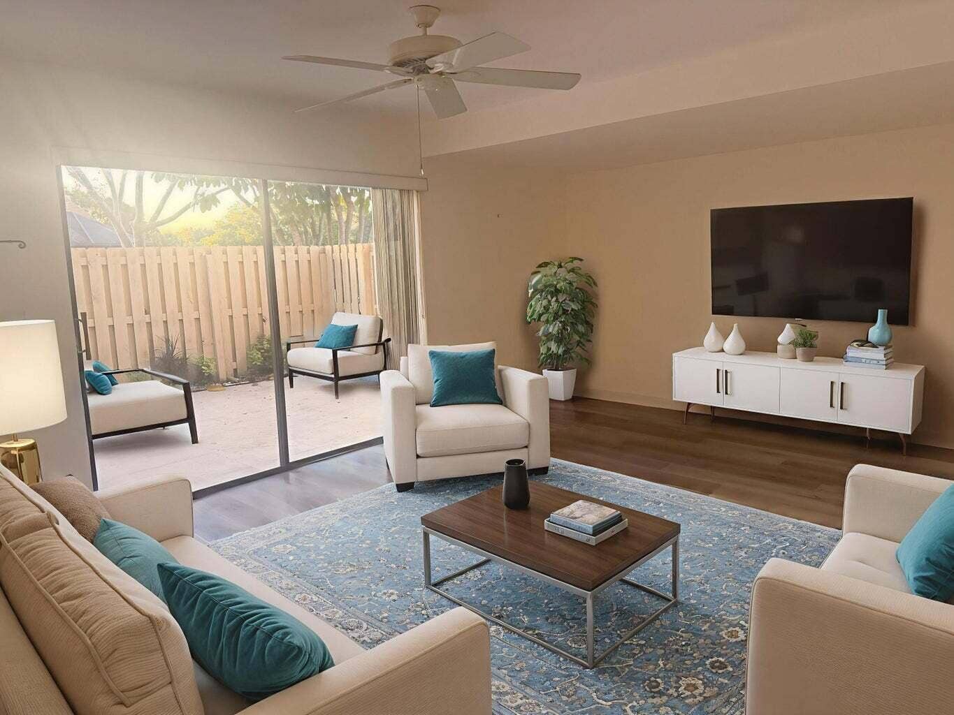 2622 NW 7th Court, #B, Delray Beach, Delray Beach, FL 33445 Living Room RB 2 Staged
