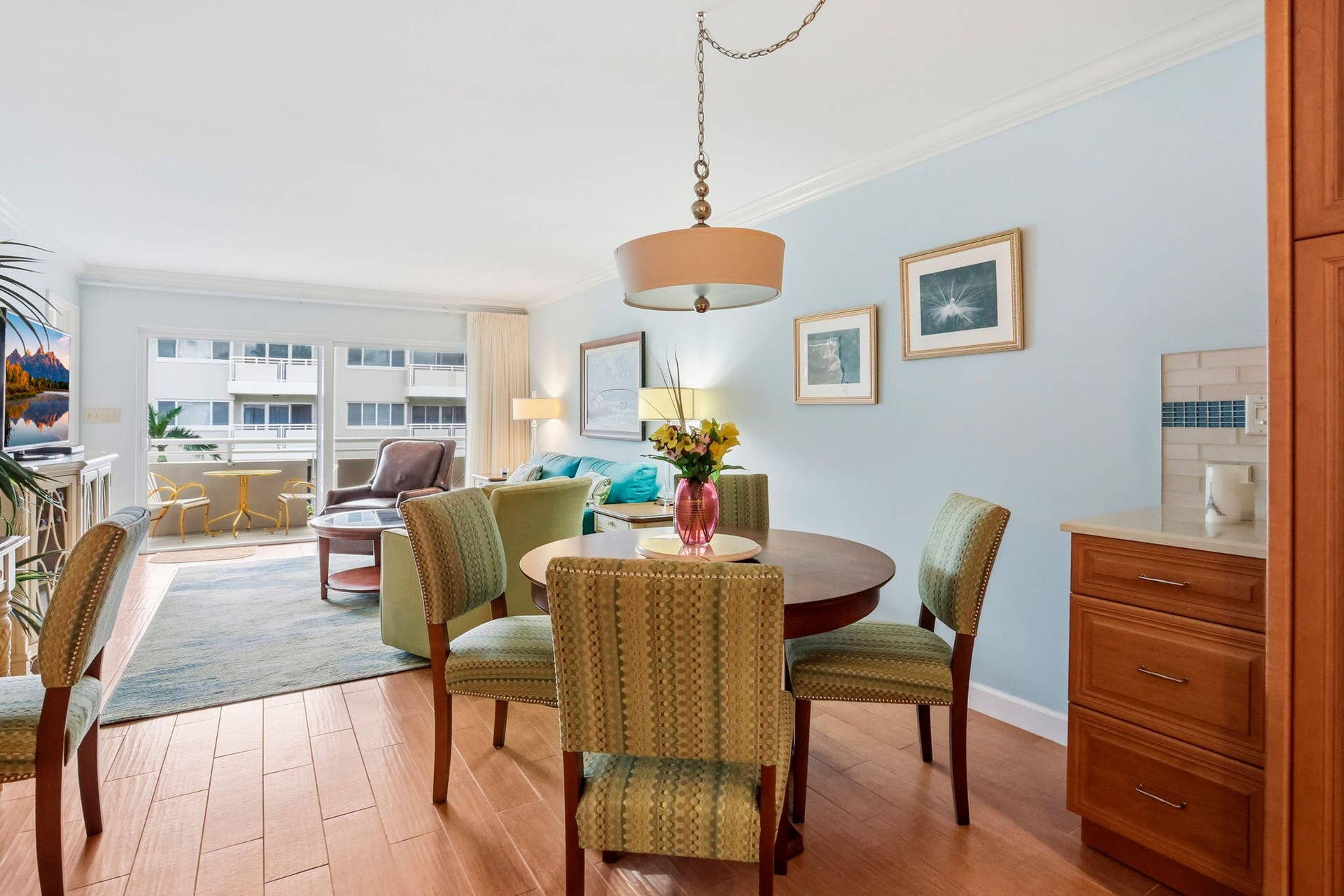 1198 Hillsboro Mile, #210, Hillsboro Beach, FL 33062 Wood-finish flooring throughout, bright recessed lighting, and a private outdoor balcony with sliding glass doors