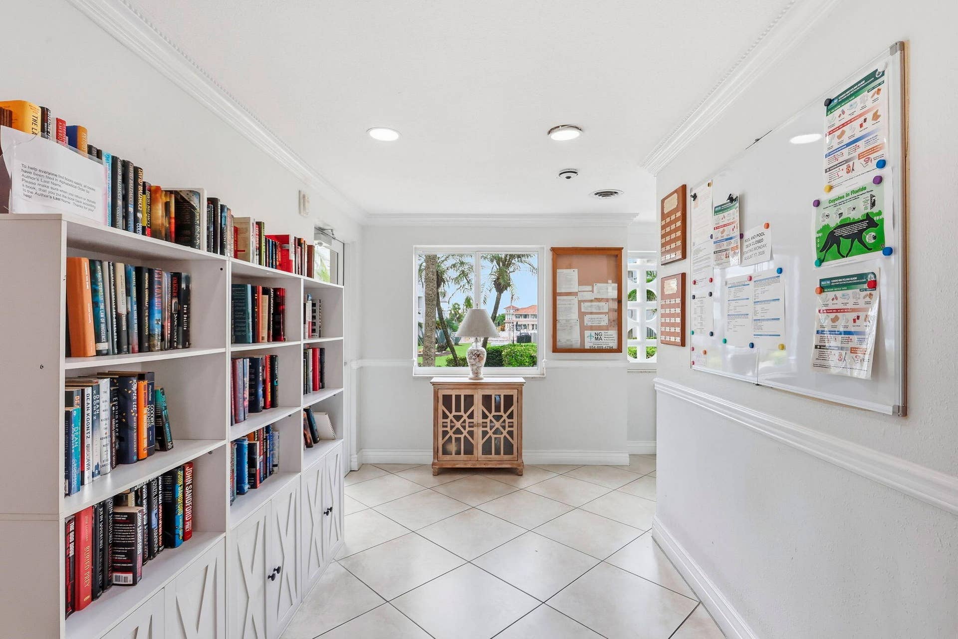 1198 Hillsboro Mile, #210, Hillsboro Beach, FL 33062 White built-in shelving with lower cabinet storage