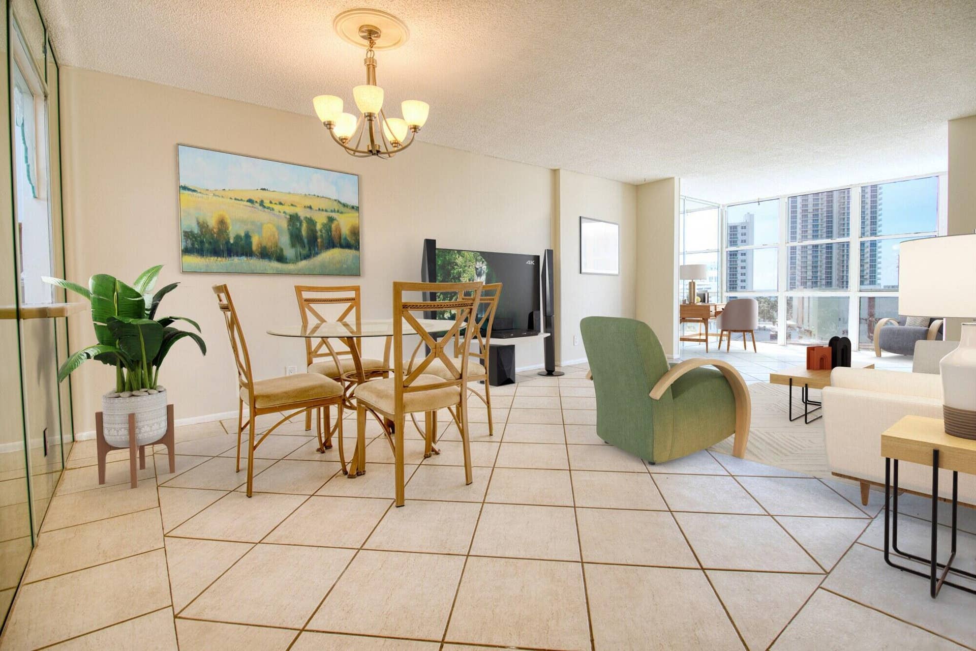 800 PARKVIEW Drive, #826, Hallandale Beach, Hallandale Beach, FL 33009 Living 1-hdr4-B-IMG_7720_hdr