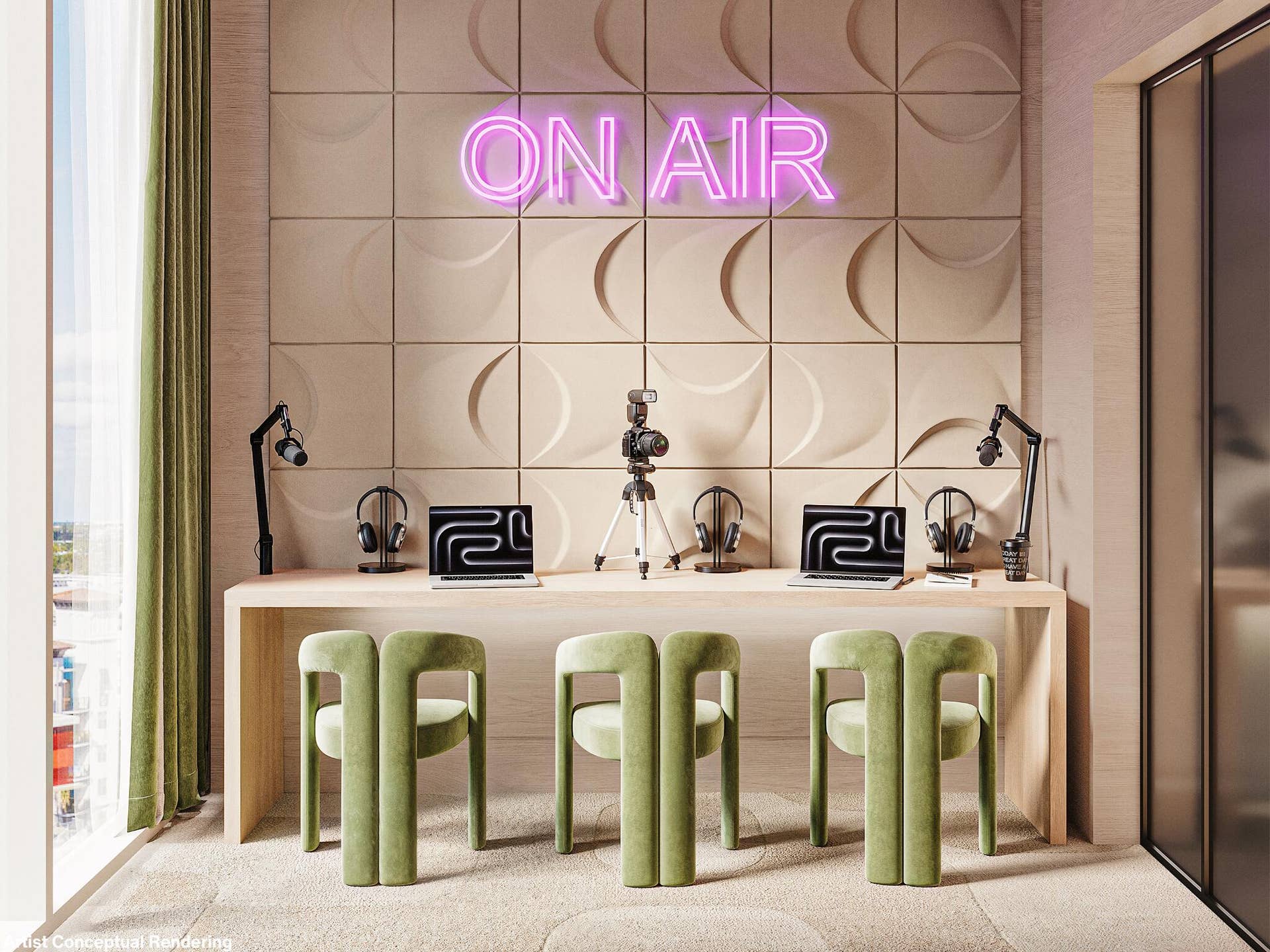 300 NE 3RD Avenue, #1908S, Fort Lauderdale, FL 33301 Podcast Recording Room