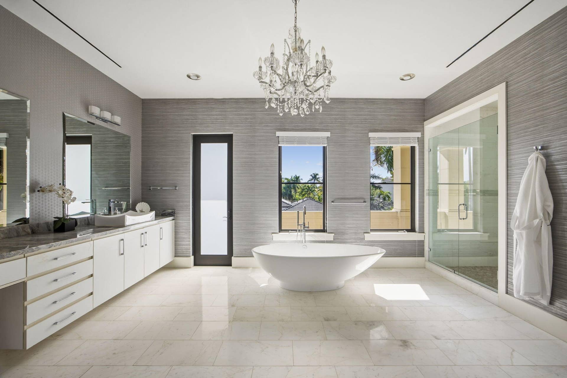 Her bath