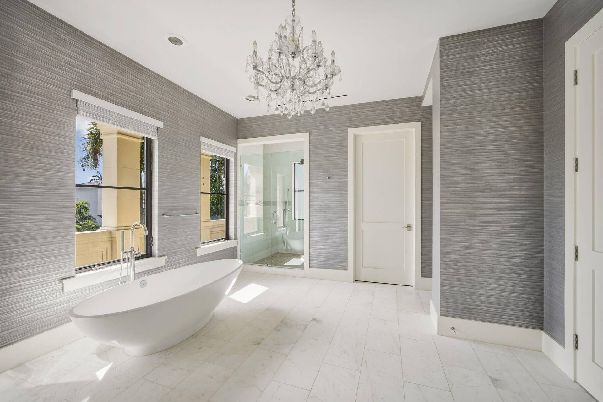 her bath